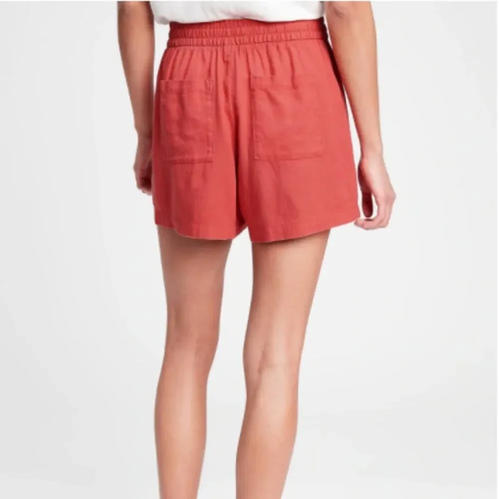 GAP Factory Orange Desert Flower Pull-On Utility Shorts - Picture 2 of 16